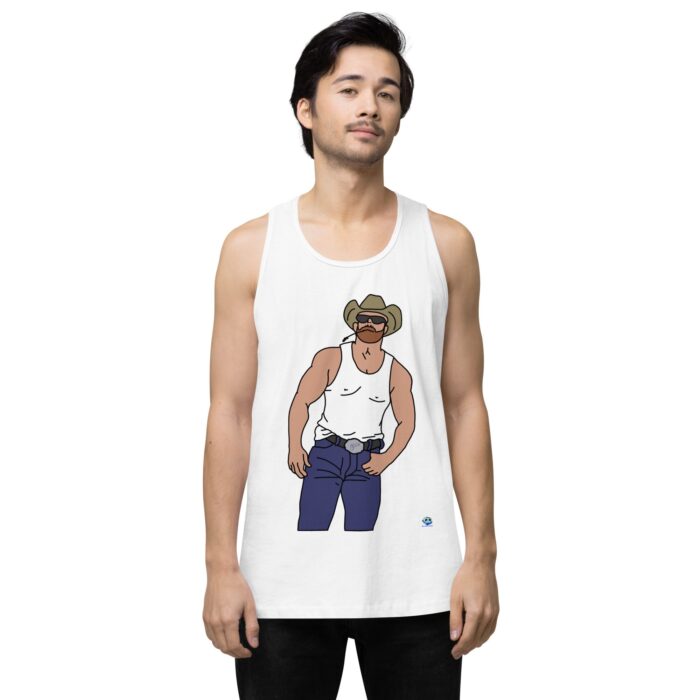 Men’s premium tank top - Cowboy Blues - Image 61