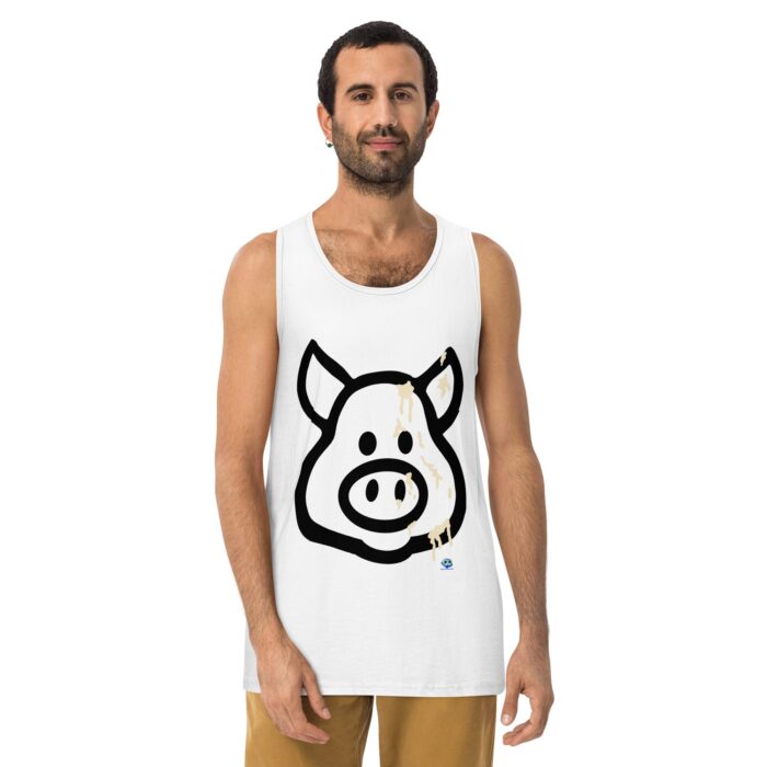 Men’s premium tank top - Cum Pig - Image 25