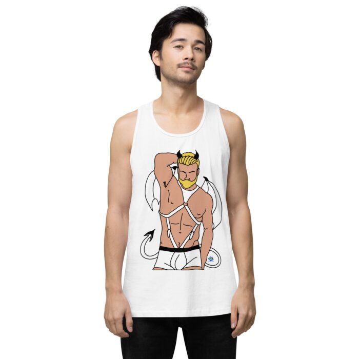 Men’s premium tank top - Devil - Image 25