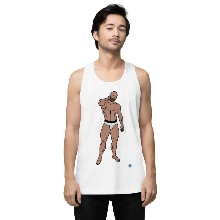 Men’s premium tank top - Leopard Bikini - Image 61