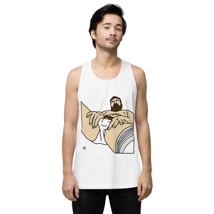 Men’s premium tank top - Peekaboo Bush - Image 25