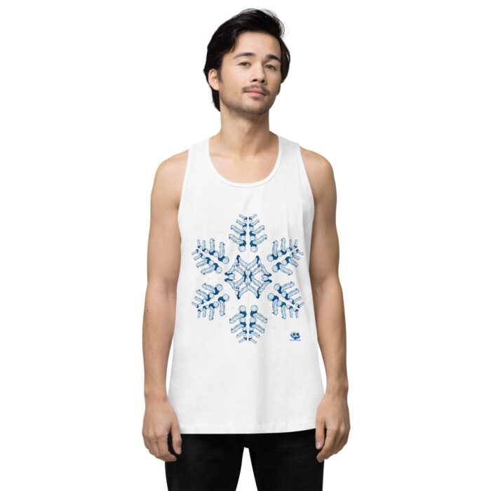 Men’s premium tank top - Snowflake - Image 61