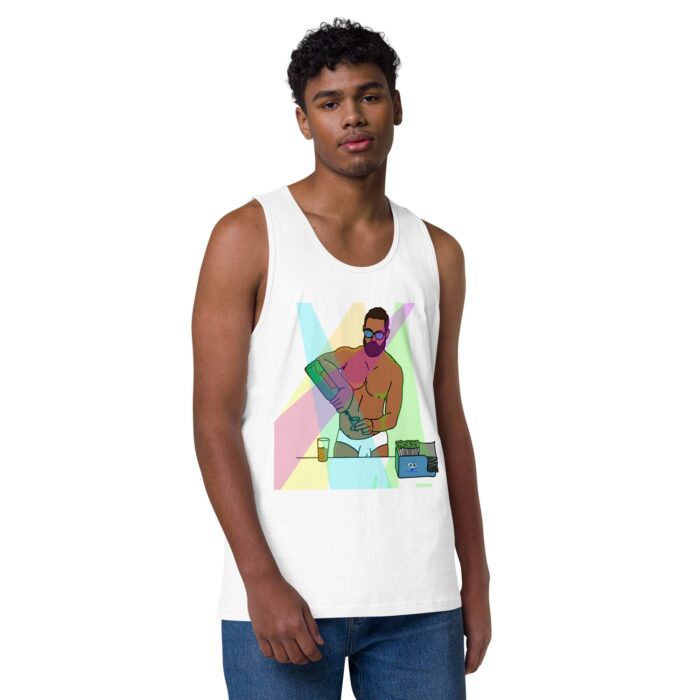 Men’s premium tank top - The Bartender - Image 25
