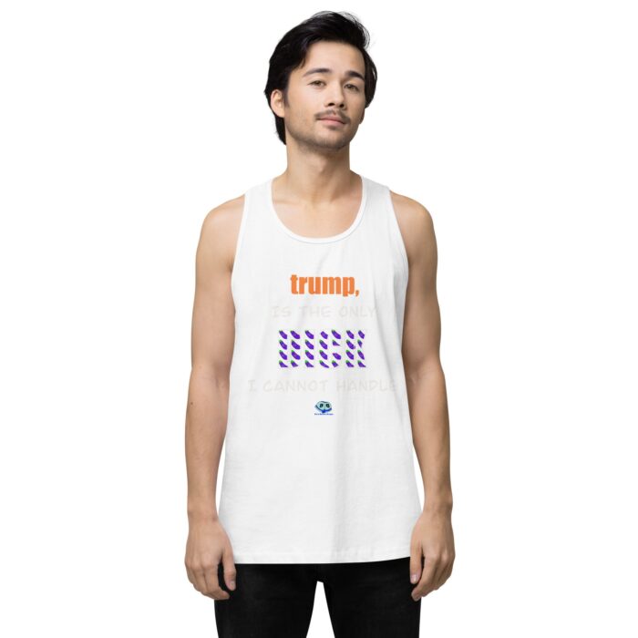 Men’s premium tank top - trump is a dick - Image 25