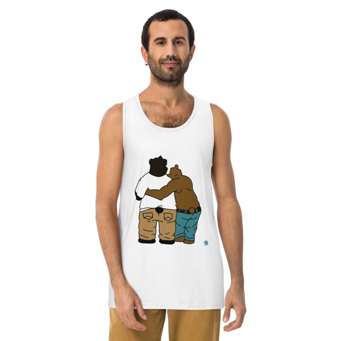 Men’s premium tank top - Two Bears from Behind - Image 13