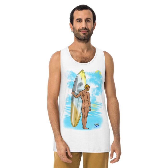 Men’s premium tank top - Tan Lines