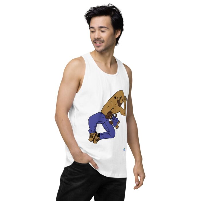 Men’s premium tank top - Teddy Bear Snuggles - Image 63