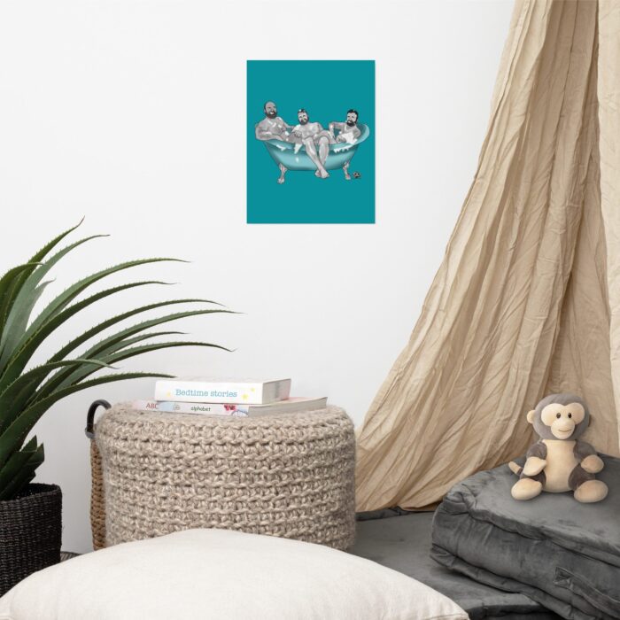 Photo paper poster - 3 Bears in a Tub - Image 3