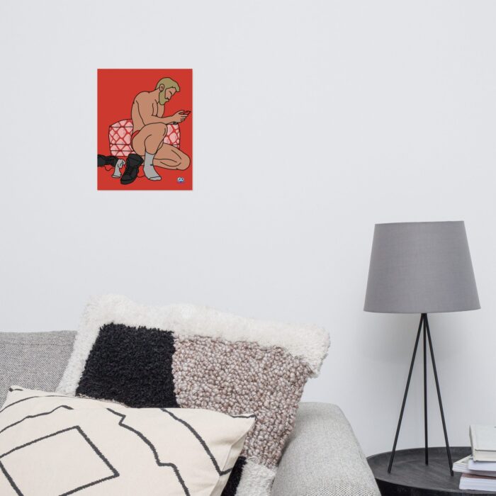 Photo paper poster - Snake Skin Ottoman - Image 3