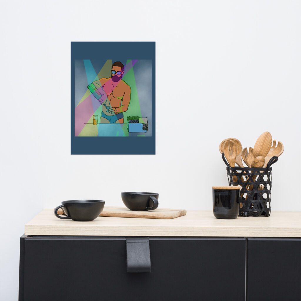Photo paper poster - Bartender