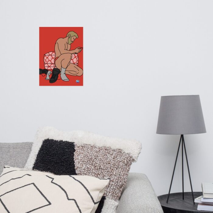 Photo paper poster - Snake Skin Ottoman