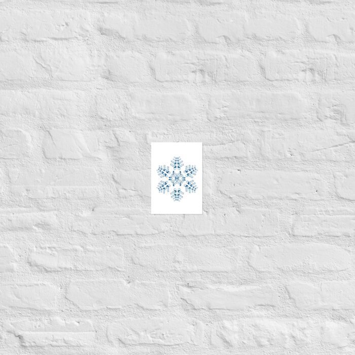 Photo paper poster - Snowflake - Image 2