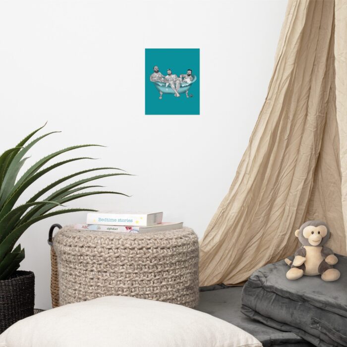 Photo paper poster - 3 Bears in a Tub - Image 4
