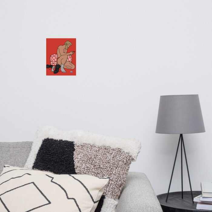 Photo paper poster - Snake Skin Ottoman - Image 4