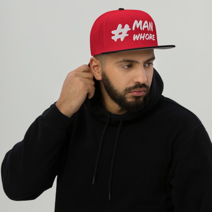 Snapback Hat - # Man Whore - Image 7