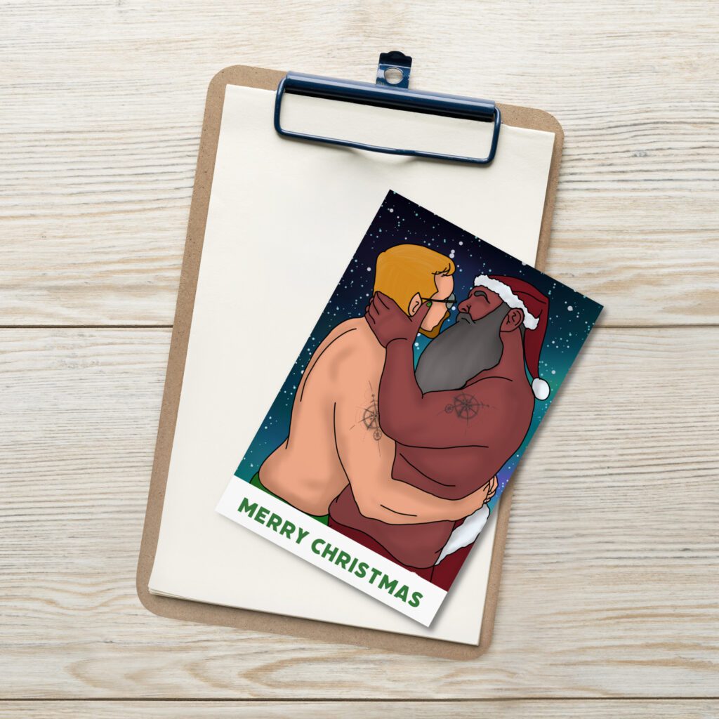 Fine Art Postcard - Mr. & Mr. Clause