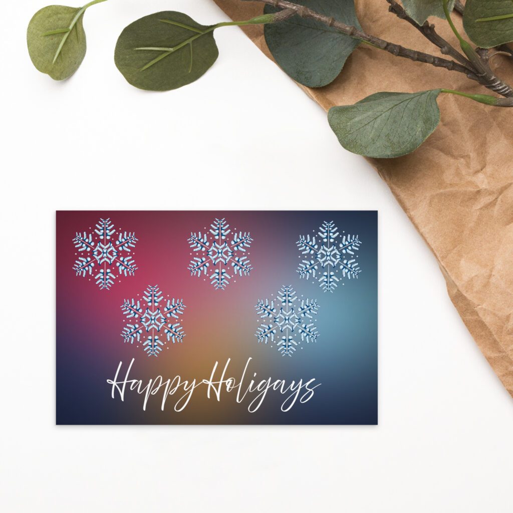 Fine Art Postcard - Snowflakes