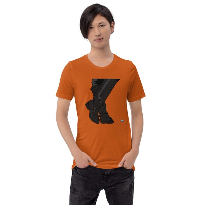 Short Sleeve Tee - Leather Boots - Image 8