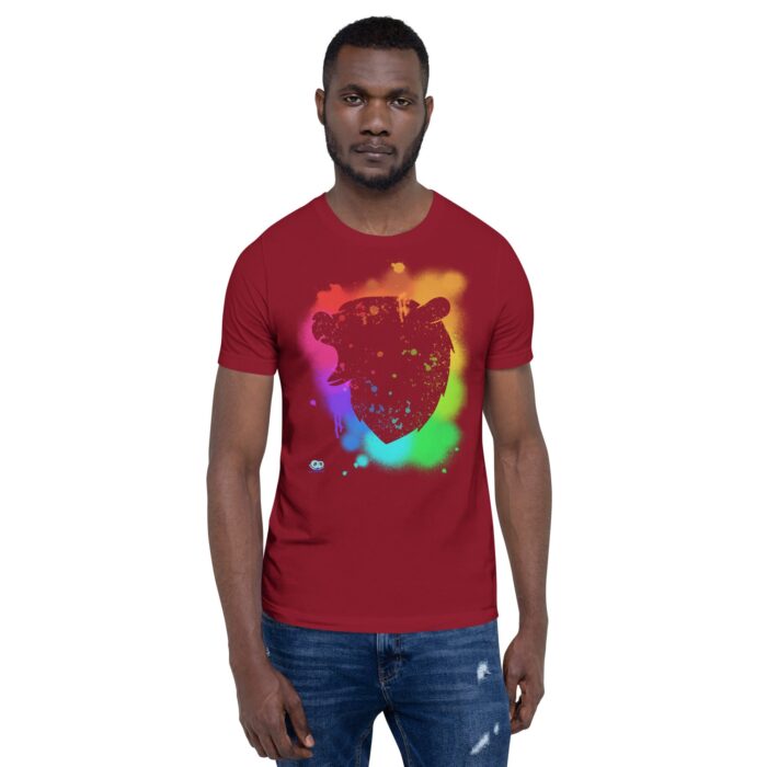 Short Sleeve Tee - Bear Paint Rainbow - Image 7