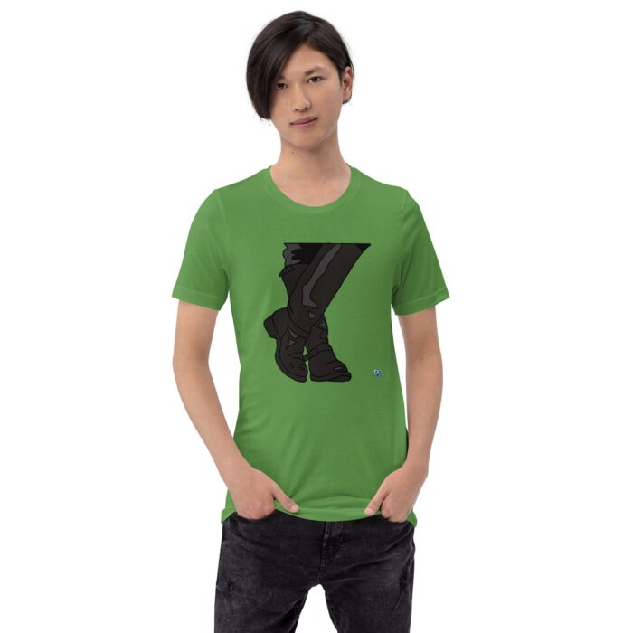Short Sleeve Tee - Leather Boots - Image 10