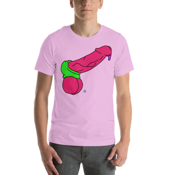 Short Sleeve Tee - Pop Art Cock and Ball Stretcher - Image 12
