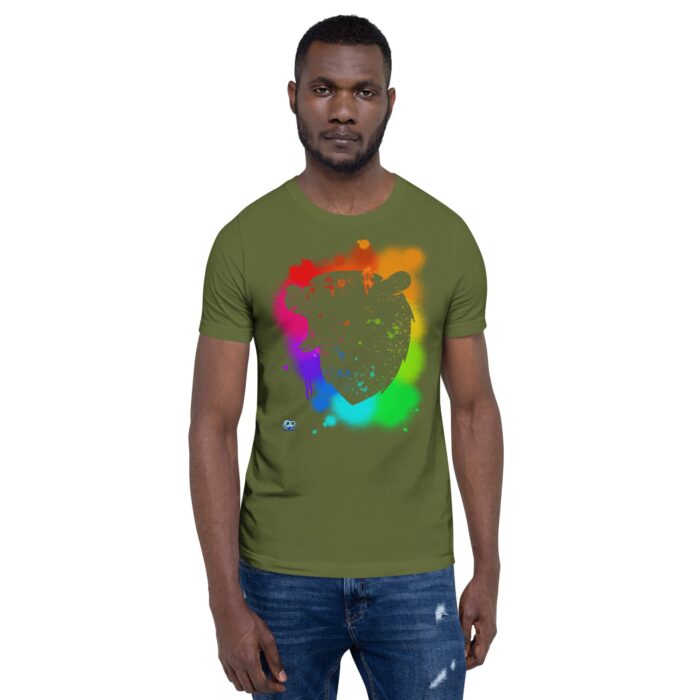 Short Sleeve Tee - Bear Paint Rainbow - Image 37