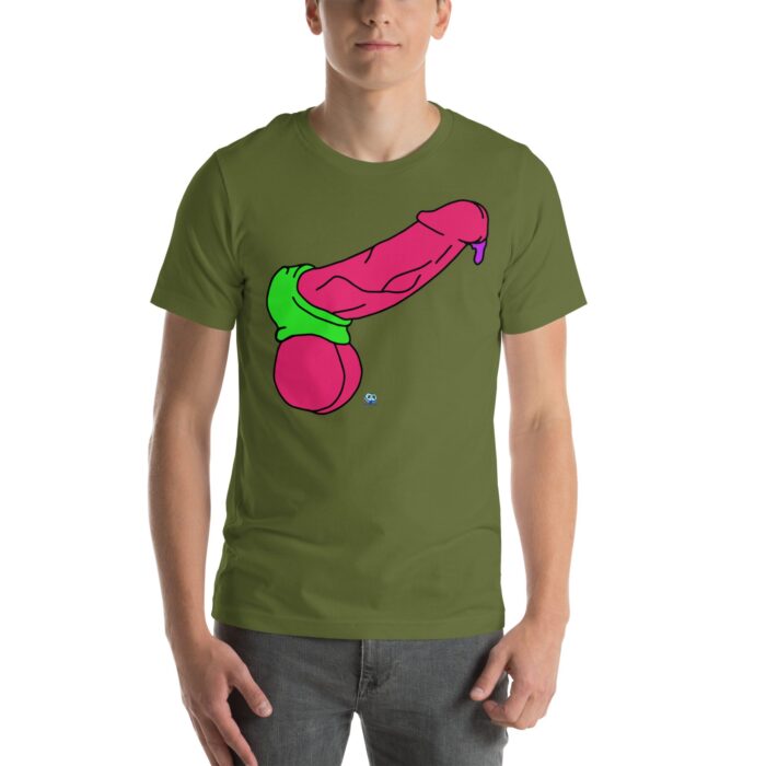 Short Sleeve Tee - Pop Art Cock and Ball Stretcher - Image 7