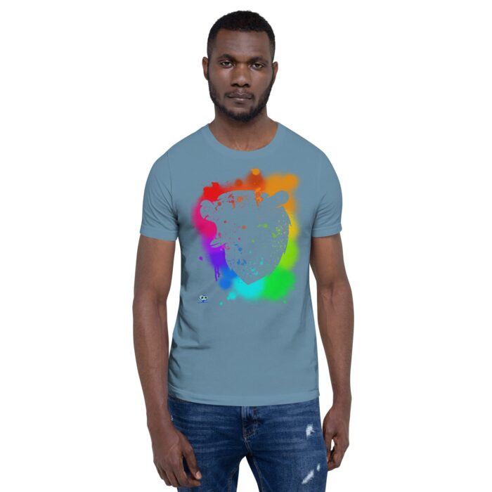 Short Sleeve Tee - Bear Paint Rainbow - Image 55
