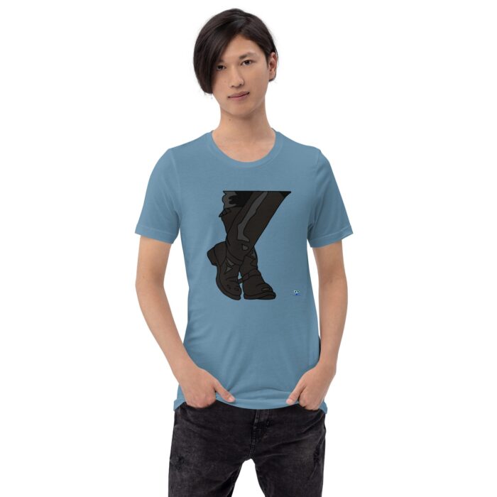 Short Sleeve Tee - Leather Boots - Image 11