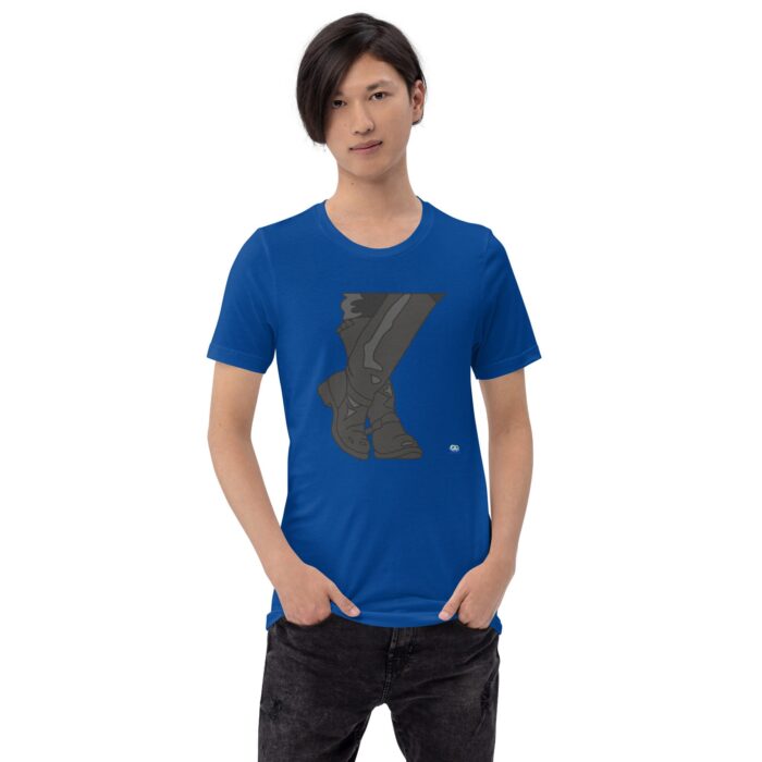 Short Sleeve Tee - Leather Boots - Image 5