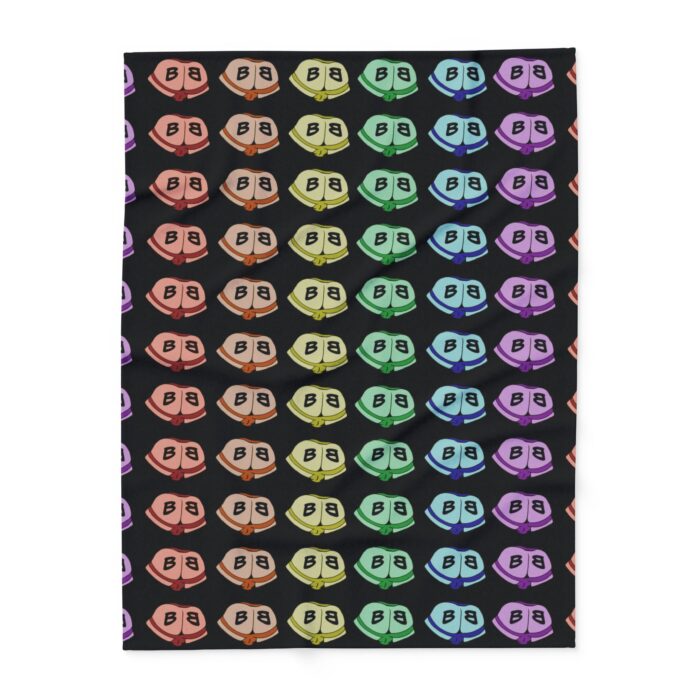 Arctic Fleece Blanket - Little Rainbow Butts - Image 5