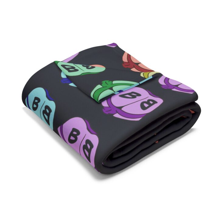 Arctic Fleece Blanket - Little Rainbow Butts - Image 3