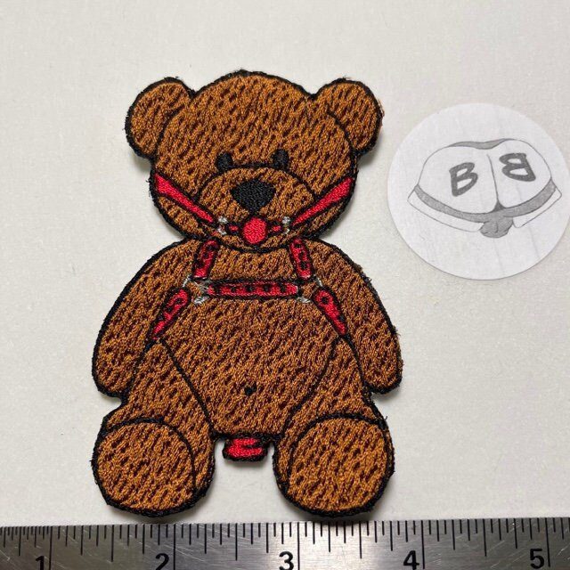 Iron On Patch - Gagged Teddy Bear (Butt Plug)
