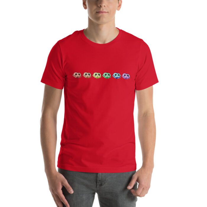 Short Sleeve Tee - Little Rainbow Butts - Image 3