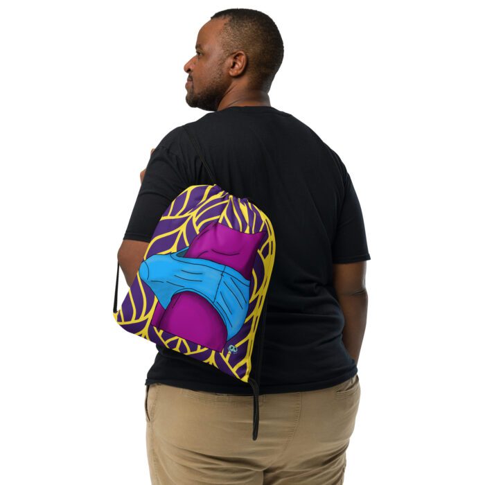 Drawstring Bag - Tight Fit Pop Art - Image 2