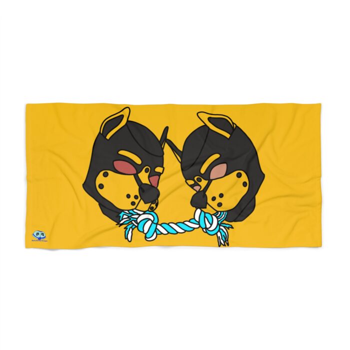 Beach Towel - Tug of War (Yellow)