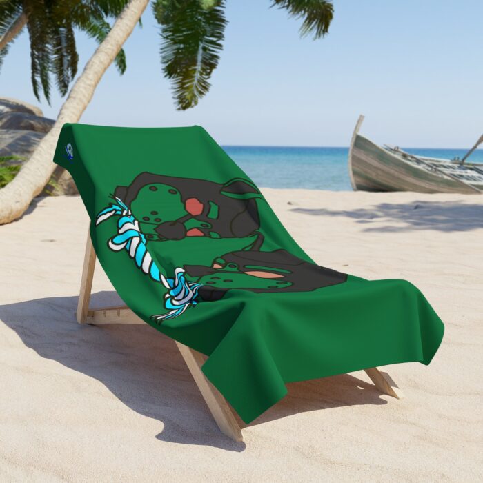 Beach Towel - Tug of War (Green) - Image 2