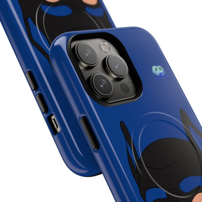 Tough Magnetic iPhone Cases - Pup Mask (Blue) - Image 23