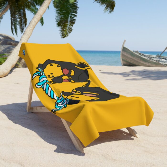 Beach Towel - Tug of War (Yellow) - Image 2