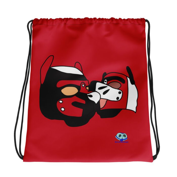 Drawstring bag - 2 Sided Print - Lick (Red)