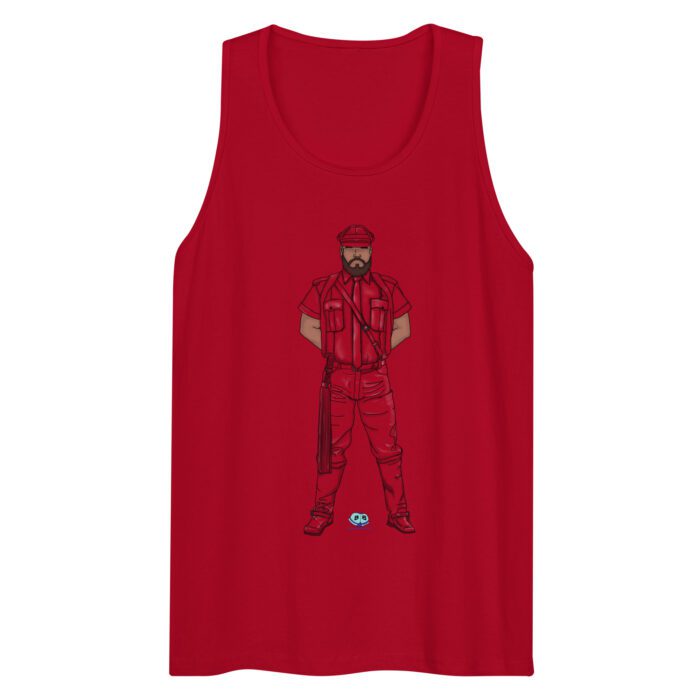 Men’s premium tank top - A Man of Leather - Image 4