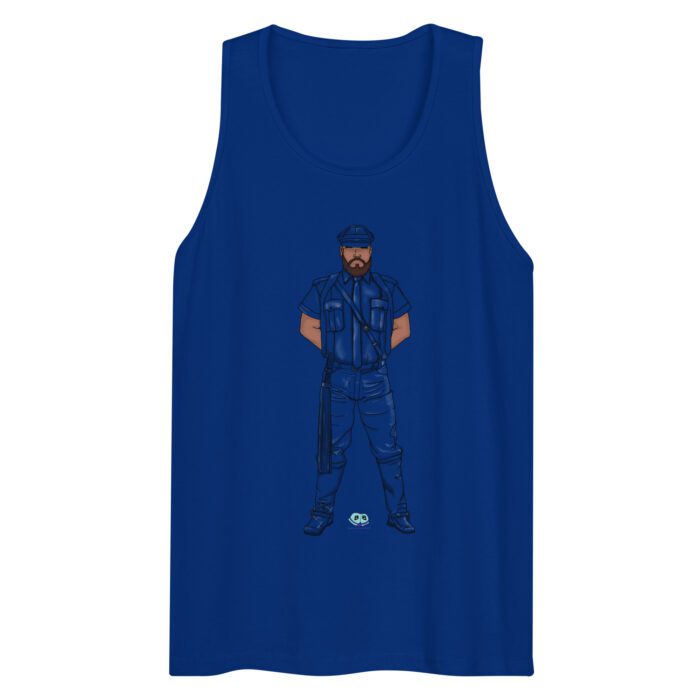 Men’s premium tank top - A Man of Leather - Image 3